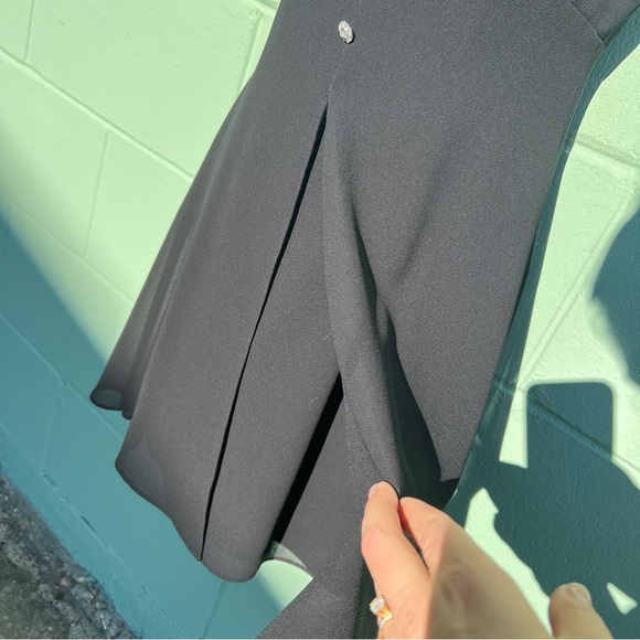 Vintage Dave & Johnny Black Mini Dress Size 6 - Picture 5 of 7